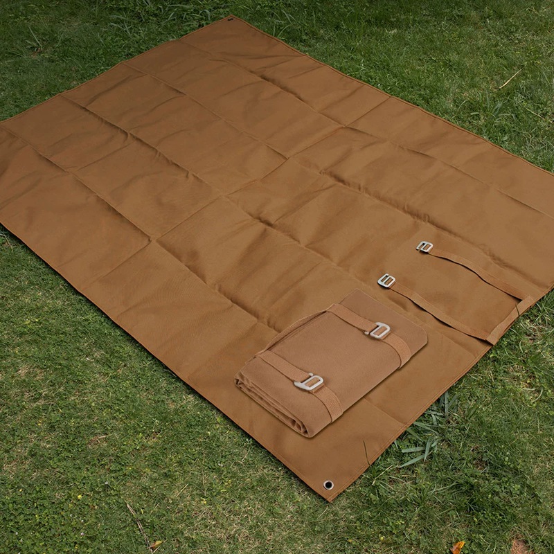 Thickened and enlarged waterproof and moisture-proof ground mat, wear-resistant Oxford cloth tent ground sheet, portable outdoor camping beach picnic mat