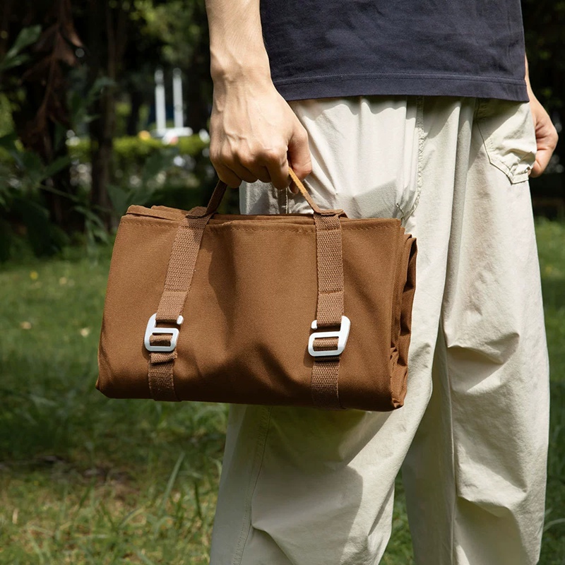 Thickened and enlarged waterproof and moisture-proof ground mat, wear-resistant Oxford cloth tent ground sheet, portable outdoor camping beach picnic mat